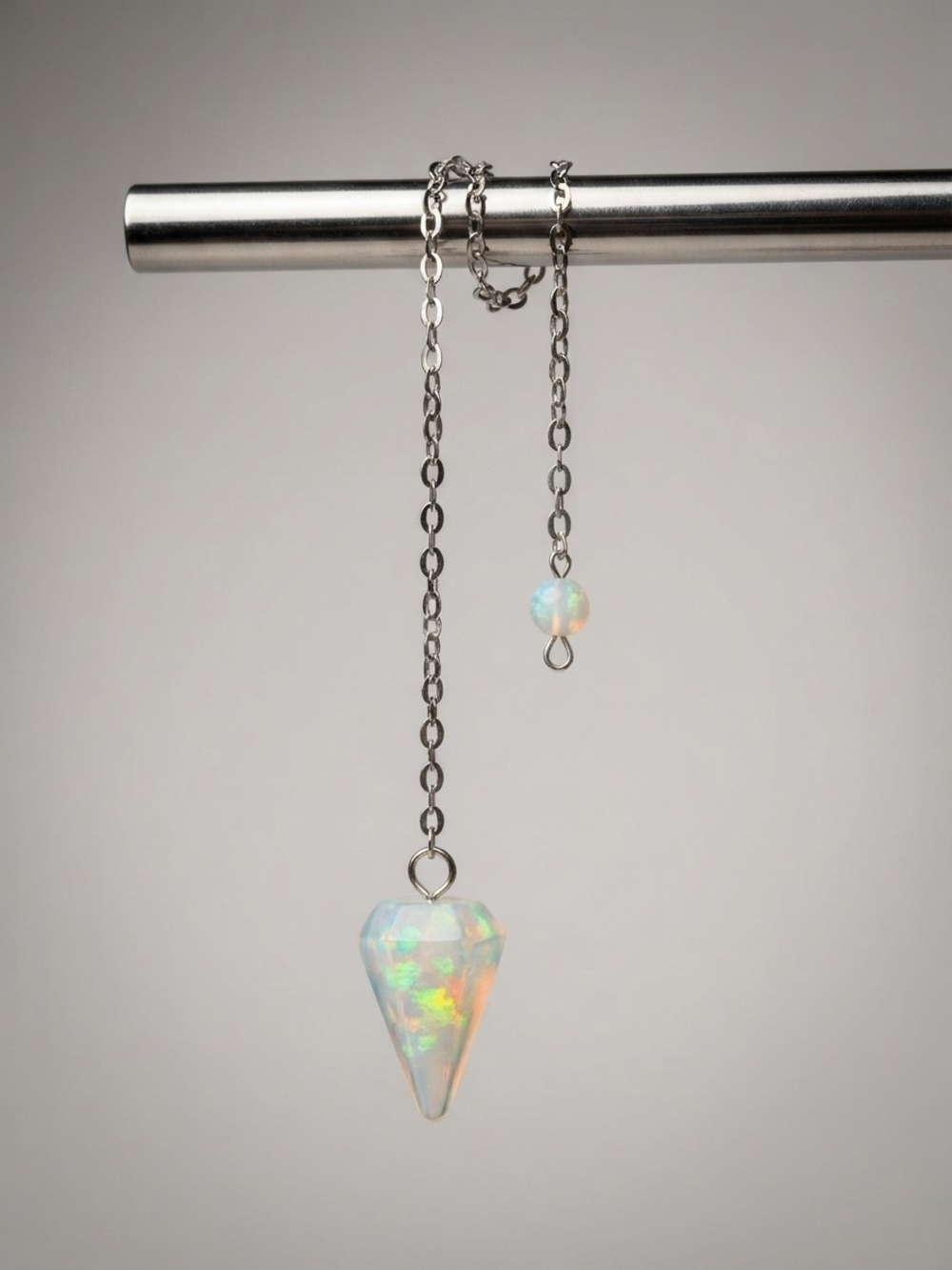 NEW Opalite Gemstone Crystal Pendulum Reiki Healing Divination Tool (0440)